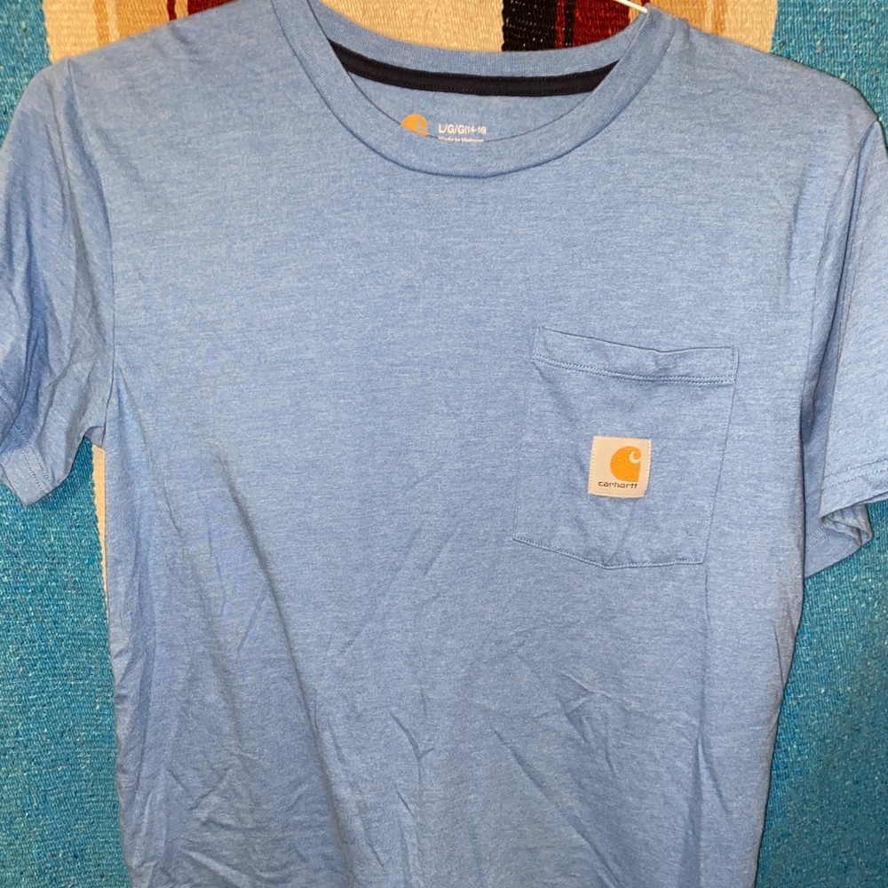 Baby Blue Carhartt Pocket T